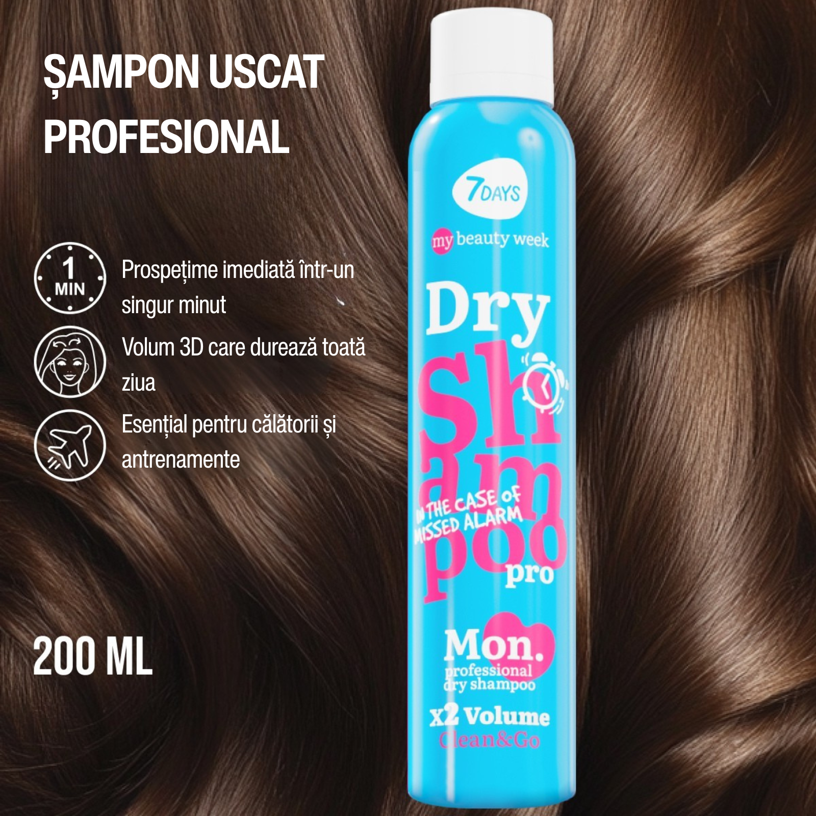 7DAYS Sampon Uscat My Beauty Week Total Cleansing X2 Volume 200ml