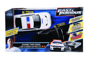 Jada Toys Fast and Furious Set Masinute RC Toyota Supra&Dodge Charger SRT