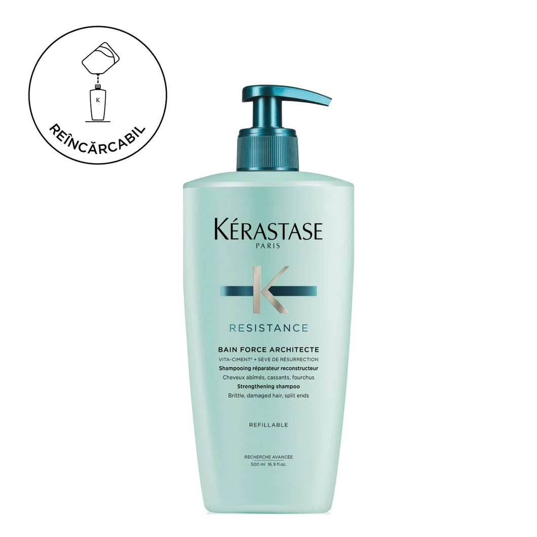 Kerastase Resistance Bain Force Architecte - Sampon Reconstructor Reincarcabil 500ml