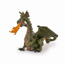 Încarcă imaginea în Galerie, Papo Personaje de Basm Figurina Dragon Verde Inaripat cu Flacara
