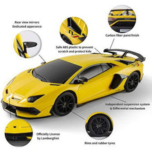 Încarcă imaginea în Galerie, Rastar Masina cu Telecomanda lamborghini Aventador SVJ Galben
