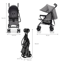 Încarcă imaginea în Galerie, Kinderkraft Carucior Sport Tik Tip Umbrela Stone Grey
