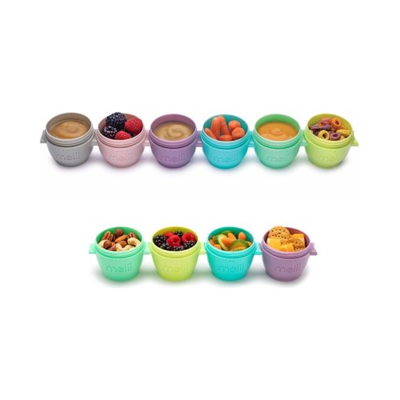 Melii Set 10 Recipiente Snap and Go 6x59ml si 4x118ml