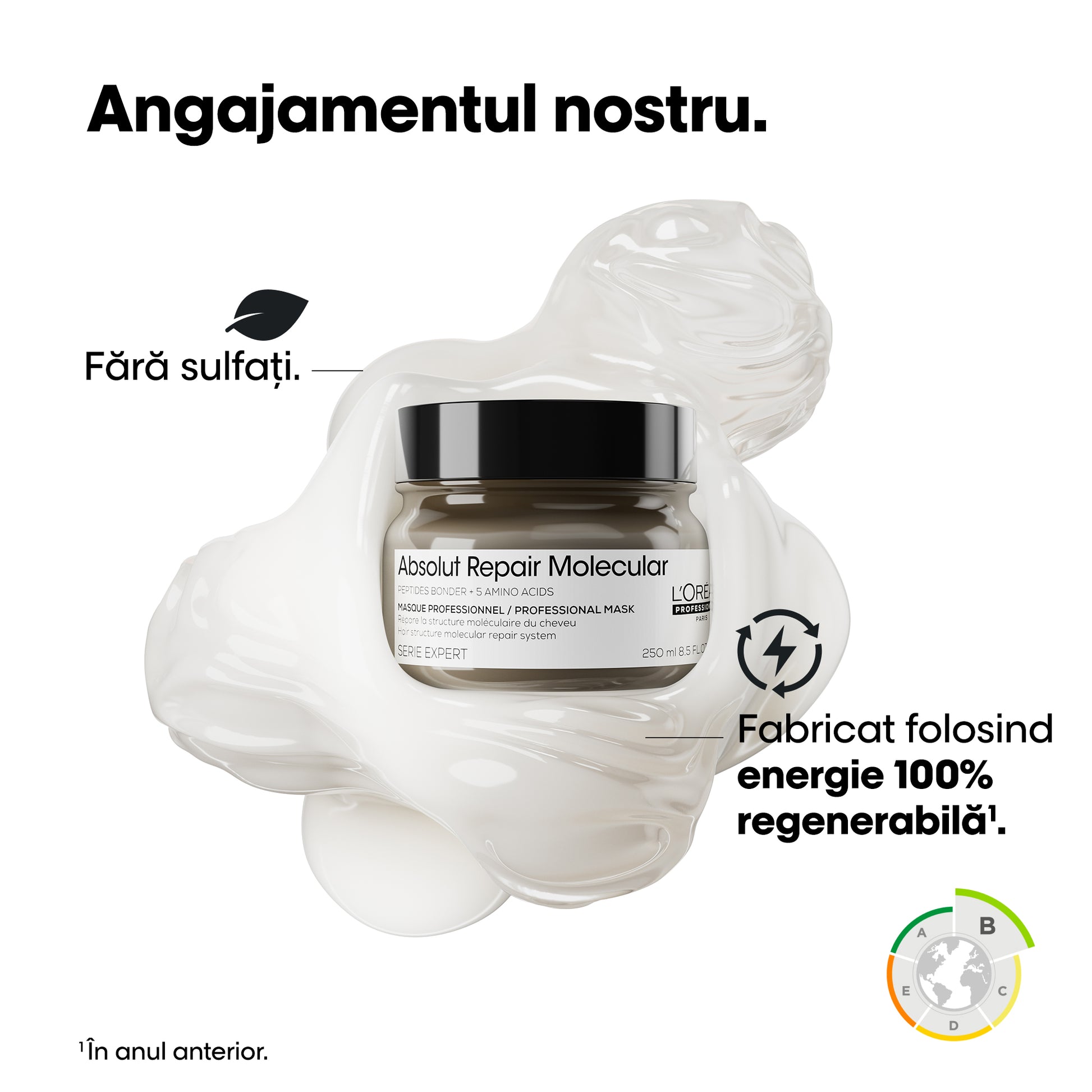L’Oreal Professionnel Serie Expert Absolut Repair Molecular - Masca Par Deteriorat 250ml - Beauty Lounge