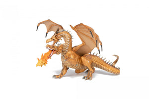 Papo Personaje Fantastice Figurina Dragon cu Doua Capete Auriu