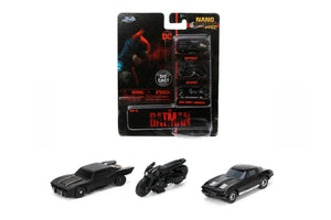 Jada Toys Batman Set 3 Vehicule Nano Batman 4cm