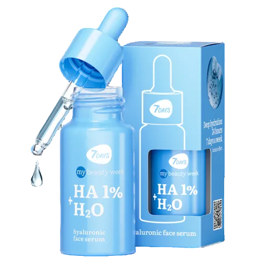 Ser facial cu acid hialuronic 7DAYS HA 1% + H2O, 20 ml