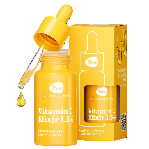 Ser și toner facial 7DAYS My Beauty Week Vitamin C Elixir 1,5%, 20 ml