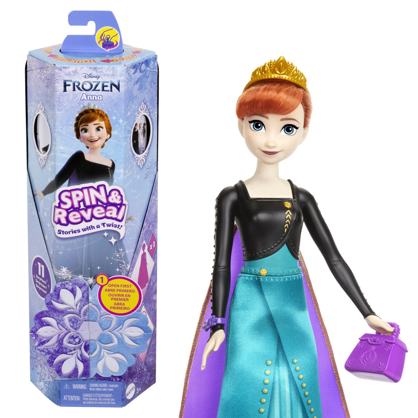 Disney Frozen Spin And Reveal Papusa Anna 33cm