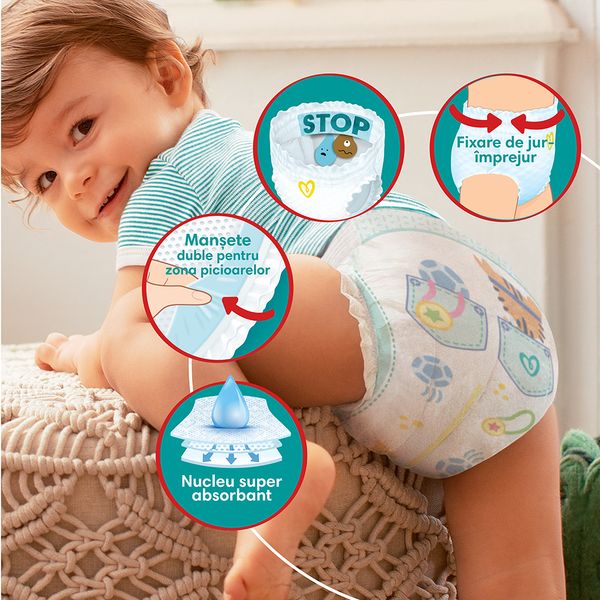 Pampers Pants Stop and Protect Nr 4 9-15kg - Scutece 48buc
