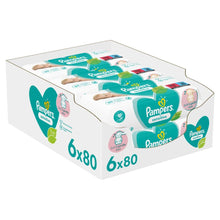 Încarcă imaginea în Galerie, Pampers Sensitive 6x80buc - Servetele Umede 480buc
