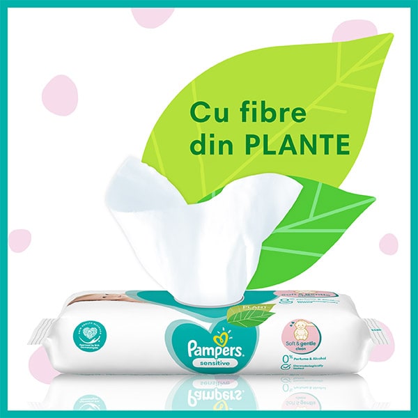 Pampers Sensitive 12x52buc - Servetele Umede 624buc
