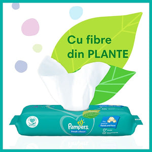 Pampers Fresh Clean 6x80buc - Servetele Umede 480buc