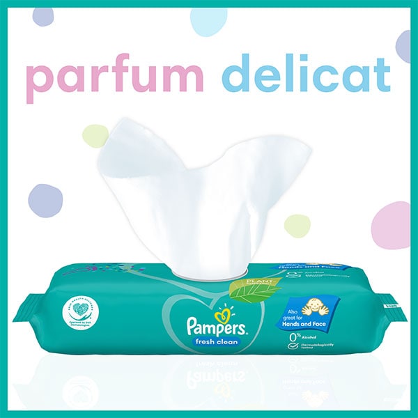 Pampers Fresh Clean 4x80buc - Servetele Umede 320buc