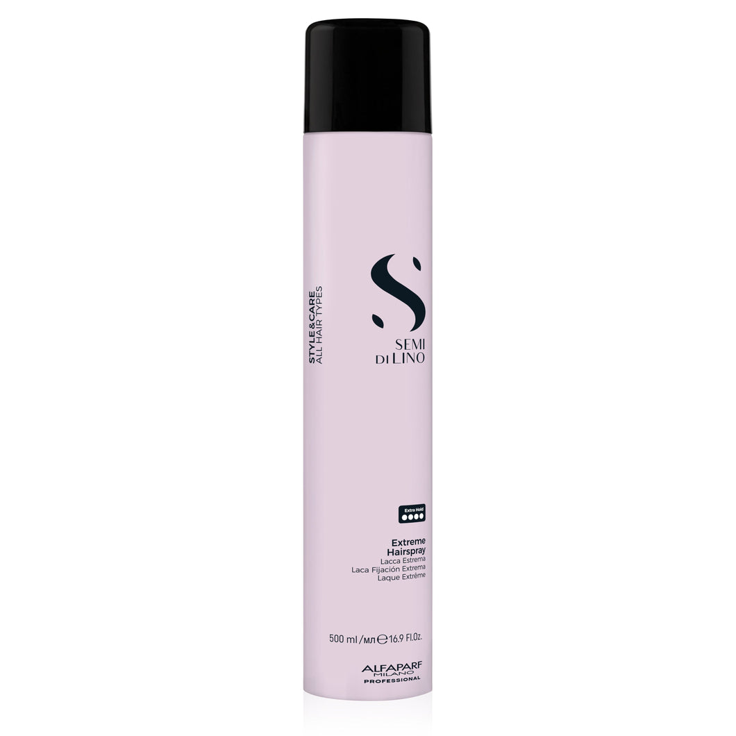 Alfaparf Milano Semi di Lino Style and Care Extreme Hairspray - Fixativ Extra Puternic 500ml