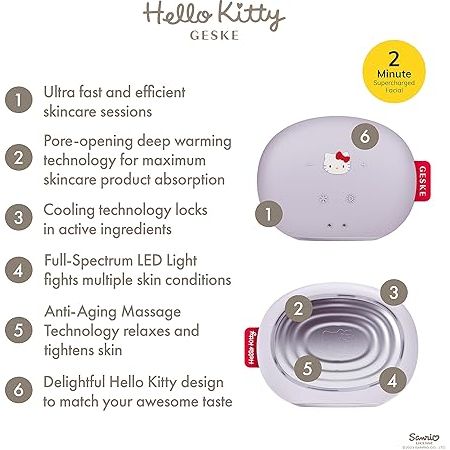 Geske Hello Kitty Sonic Warm and Cool Mask 8 in 1 - Masca Faciala - Beauty Lounge