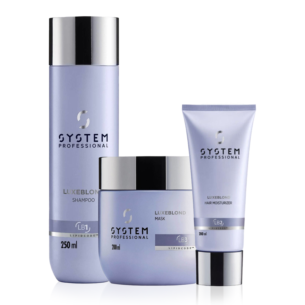 Set System Professional LuxeBlond Sampon 250ml Balsam 200ml si Masca 200ml