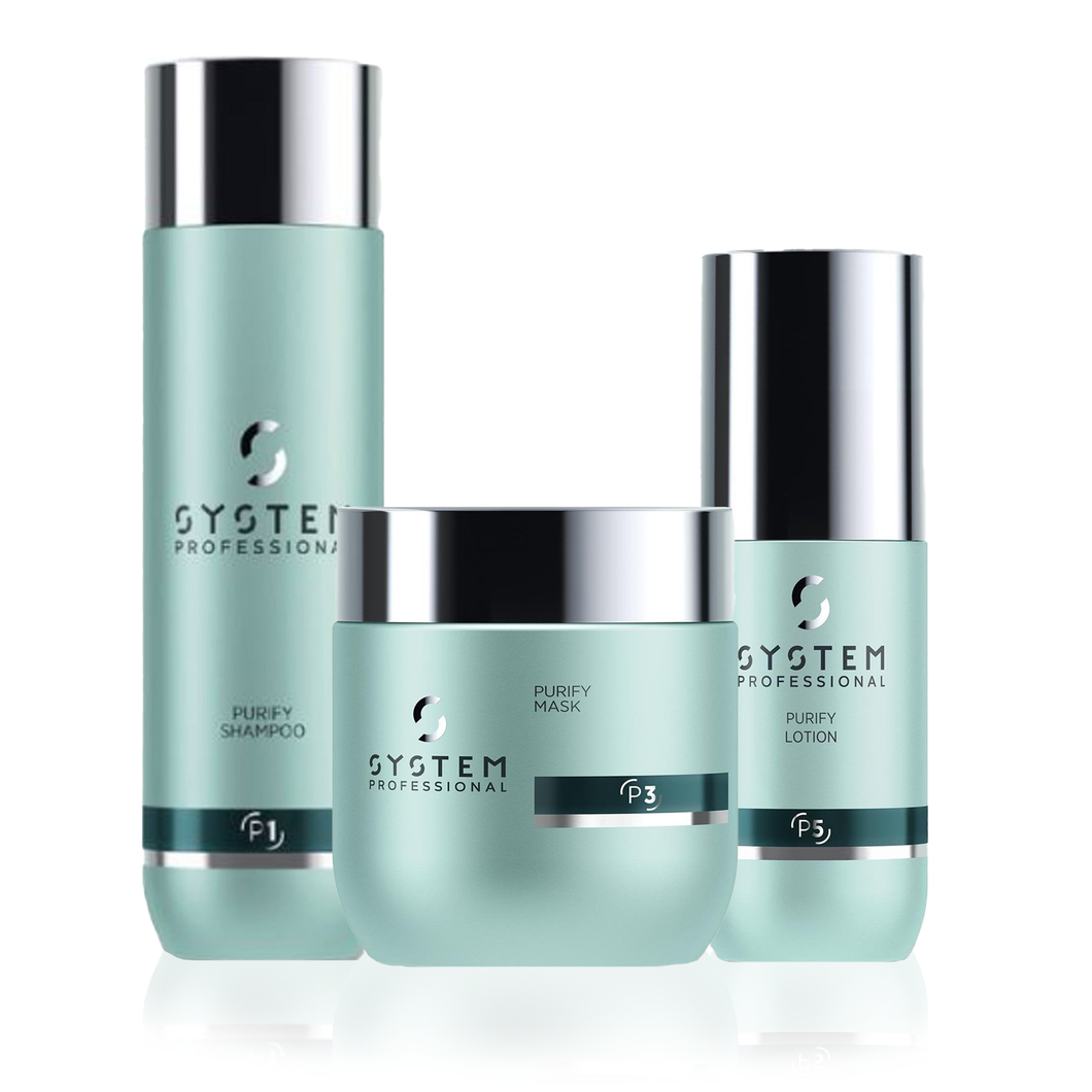 Set System Professional Purify Sampon 250ml Masca 200ml si Lotiune 125ml