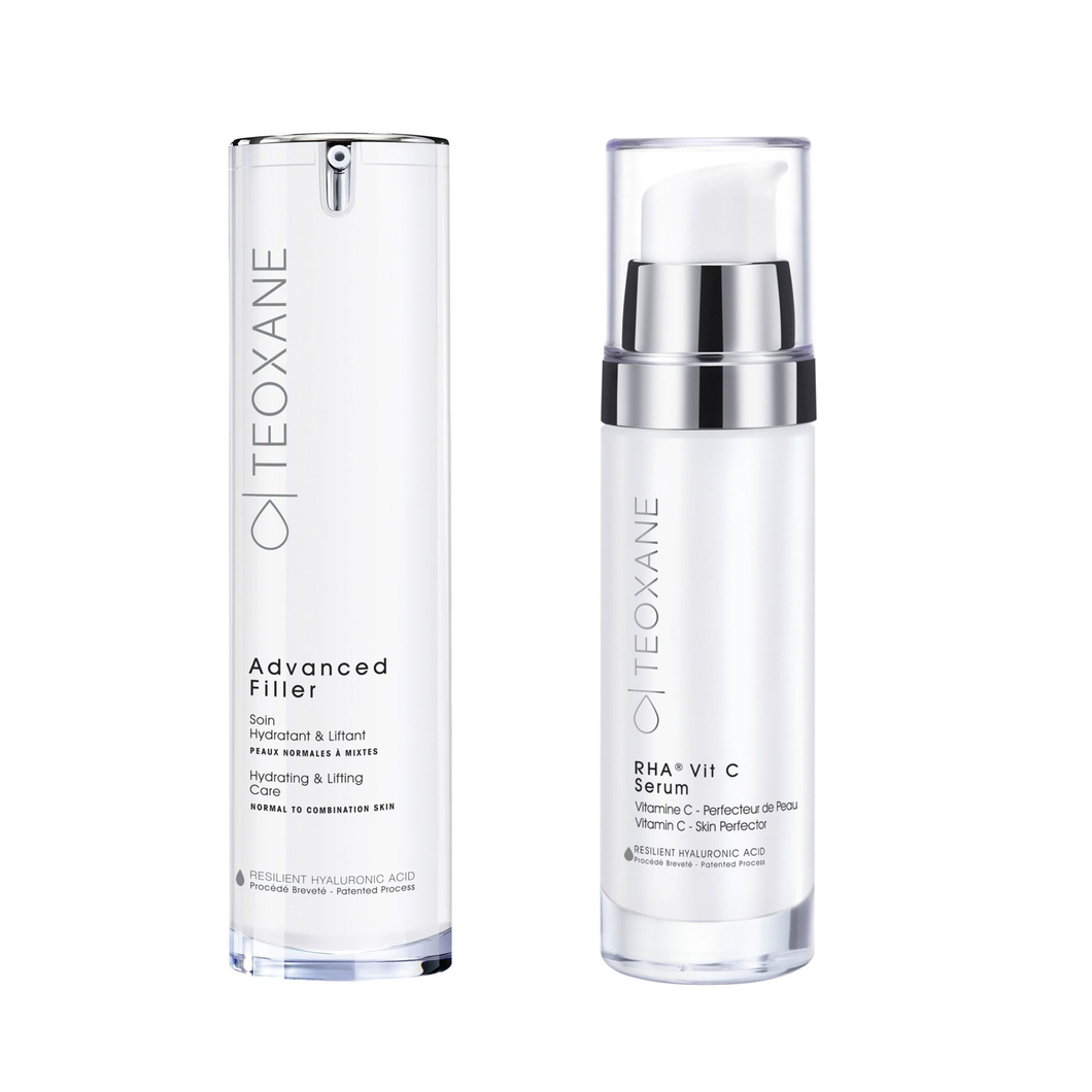 Set Teoxane Teosyal - Crema Advanced Filler 50ml si Ser RHA Vitamina C 30ml