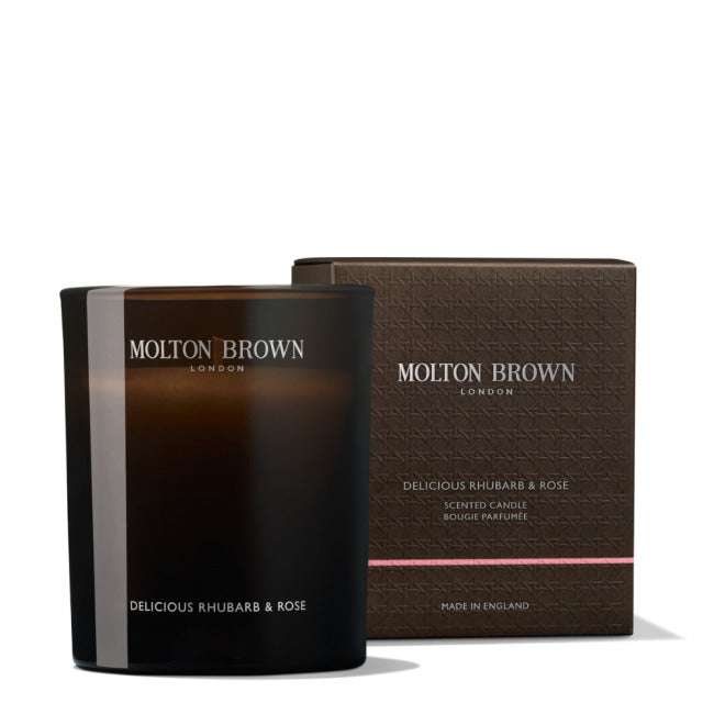 Molton Brown Delicious Rhubarb and Rose 190g - Lumanare Parfumata