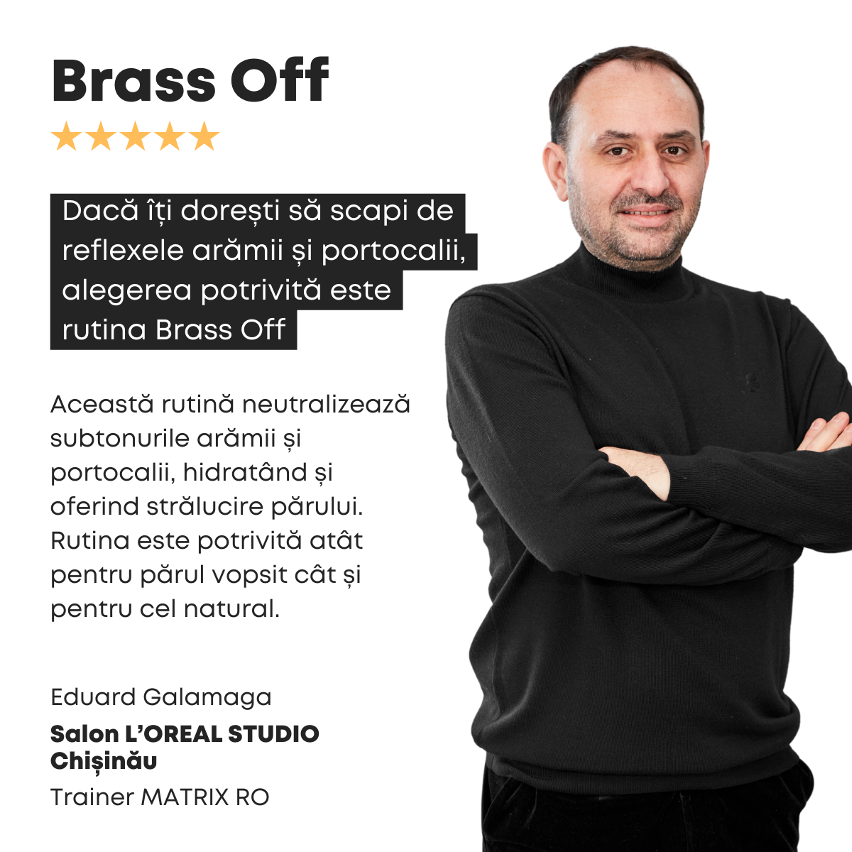 Matrix Total Results Brass Off Sampon 300ml - Pentru Neutralizarea Nuantelor Portocalii - Beauty Lounge