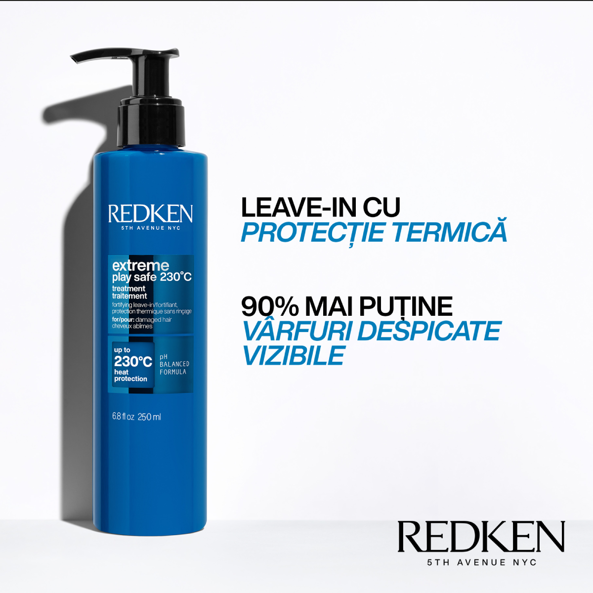 Redken Extreme PlaySafe 230°c - Lotiune Termoprotectoare Fara Clatire 250ml - Beauty Lounge
