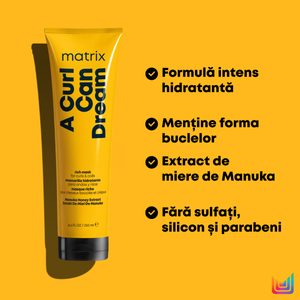 Matrix A Curl Can Dream 250ml - Masca pentru Par Ondulat si Cret