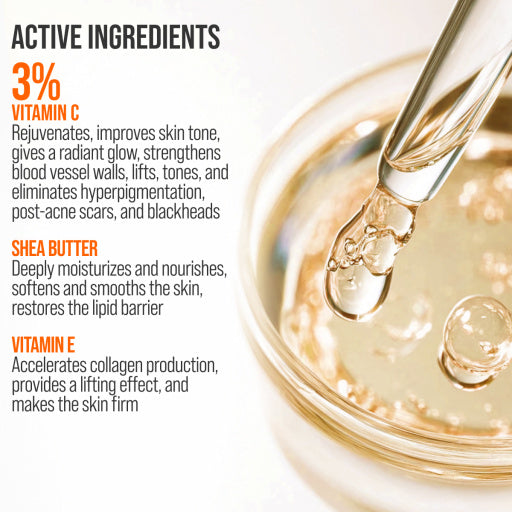 7DAYS Crema de Fata Radiance Vitamin C Massager 40ml - Tratament Iluminator
