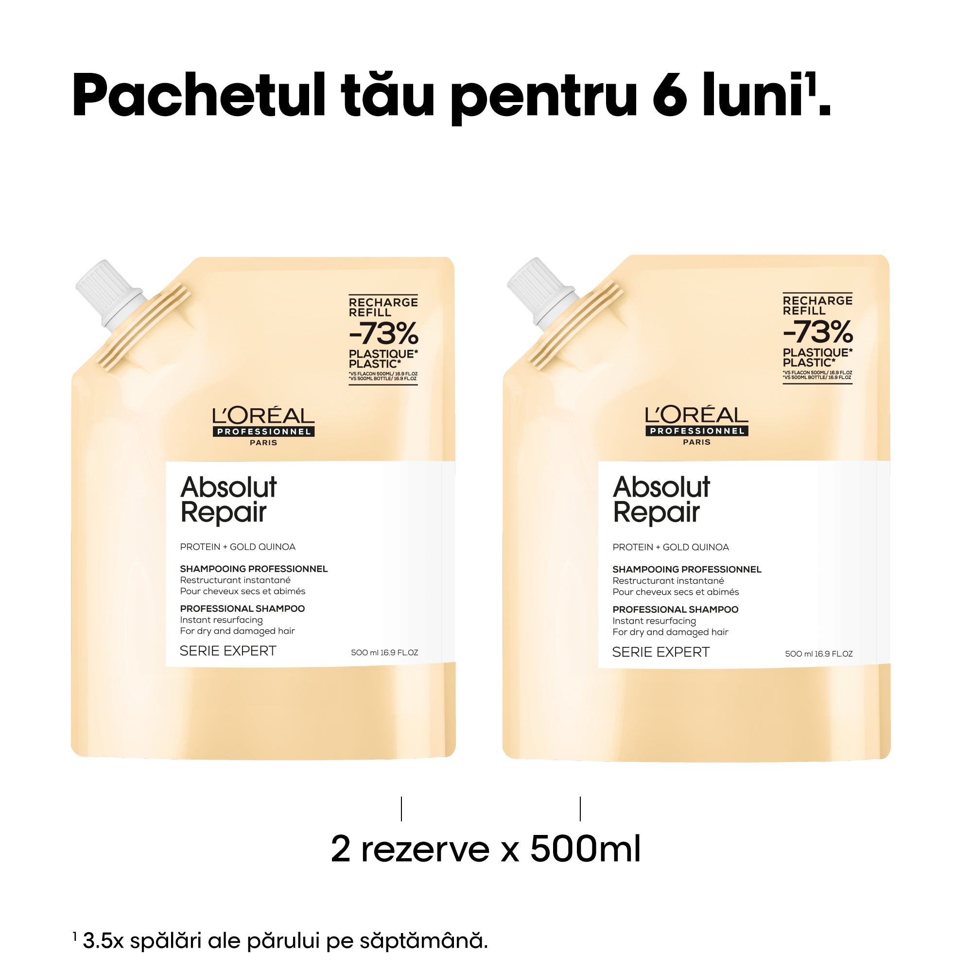 L'Oreal Professionnel SE Absolut Repair - Rezerva Sampon 500ml - Beauty Lounge