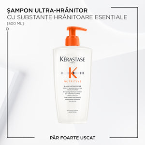 Kérastase Nutritive Bain Satin Riche Sampon Hranitor Par Foarte Uscat Reincarcabil 500ml