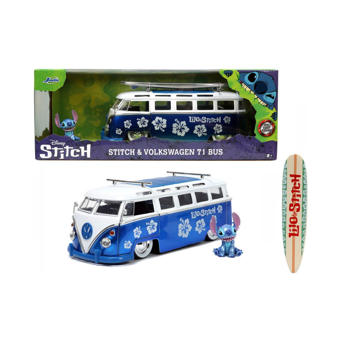 Jada Toys Autobuz Metalic si Figurina Stitch
