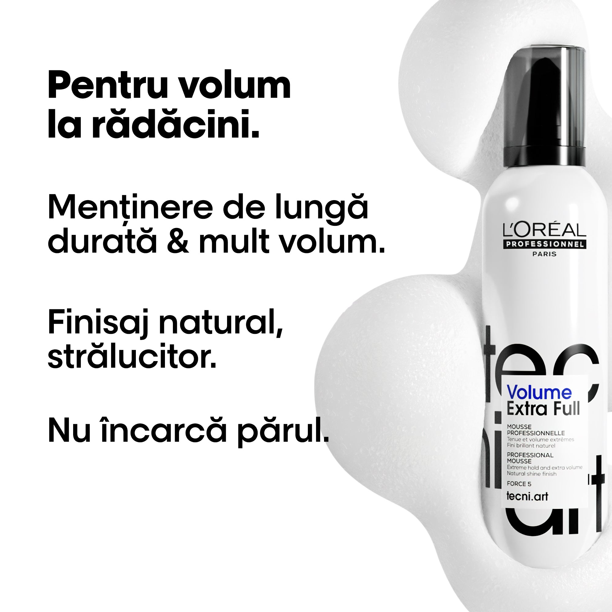 L'Oreal Professionnel Tecni Art Full Volume Extra Spuma Pentru Extra-Volum 250ml - Beauty Lounge