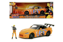 Încarcă imaginea în Galerie, Jada Toys Naruto Shippuden Set Figurina Naruto si Masinuta Honda 2001 S2000
