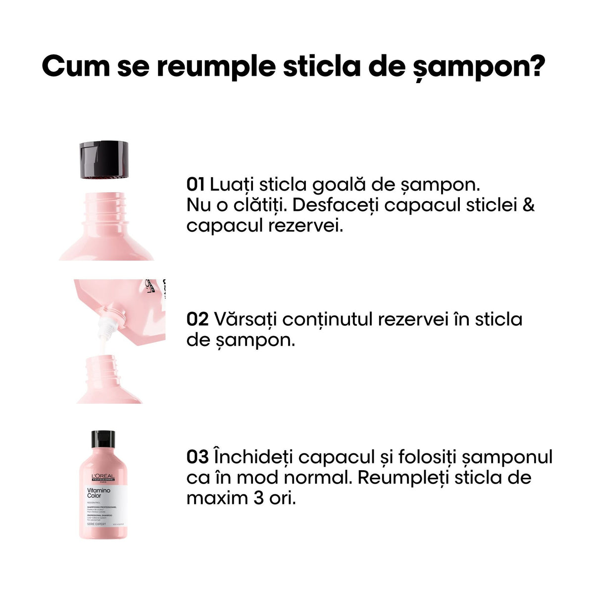 L'Oreal Professionnel SE Vitamino Color Resveratrol - Rezerva Sampon 500ml - Beauty Lounge