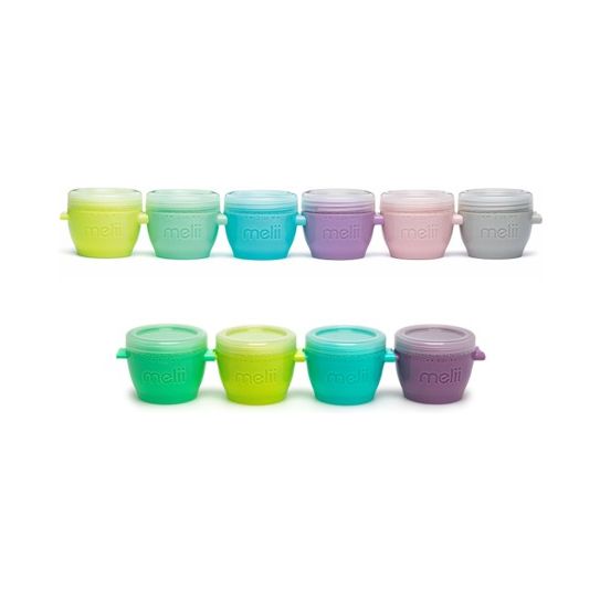 Melii Set 10 Recipiente Snap and Go 6x59ml si 4x118ml