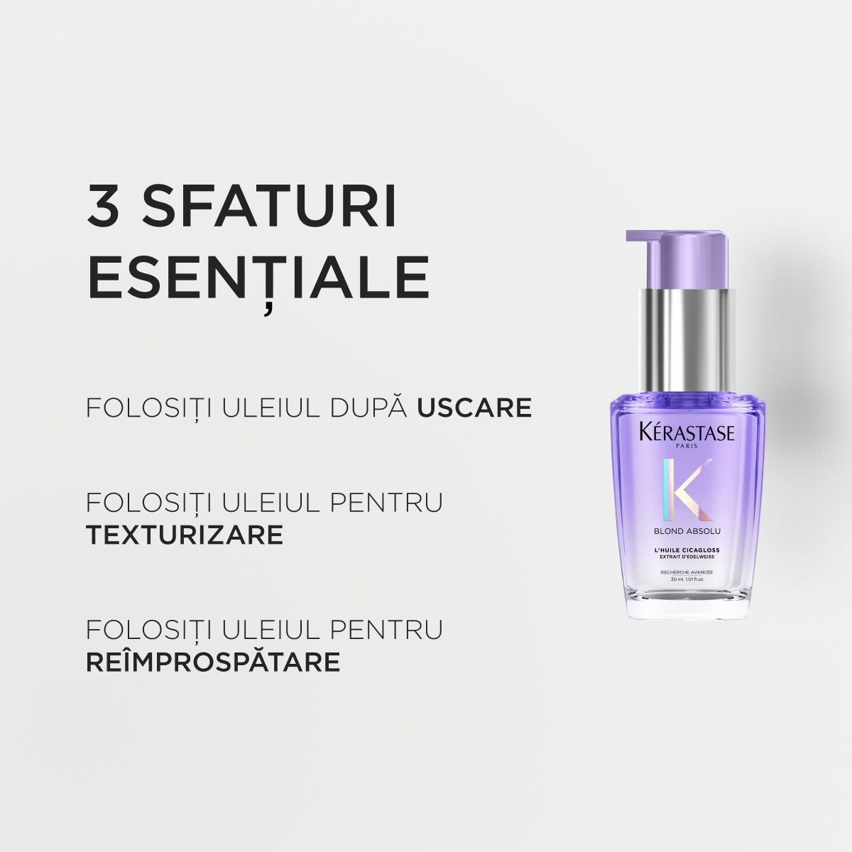 Kerastase Blond Absolu L'Huile Cicagloss - Ulei Pentru Par Blond 30ml - Beauty Lounge