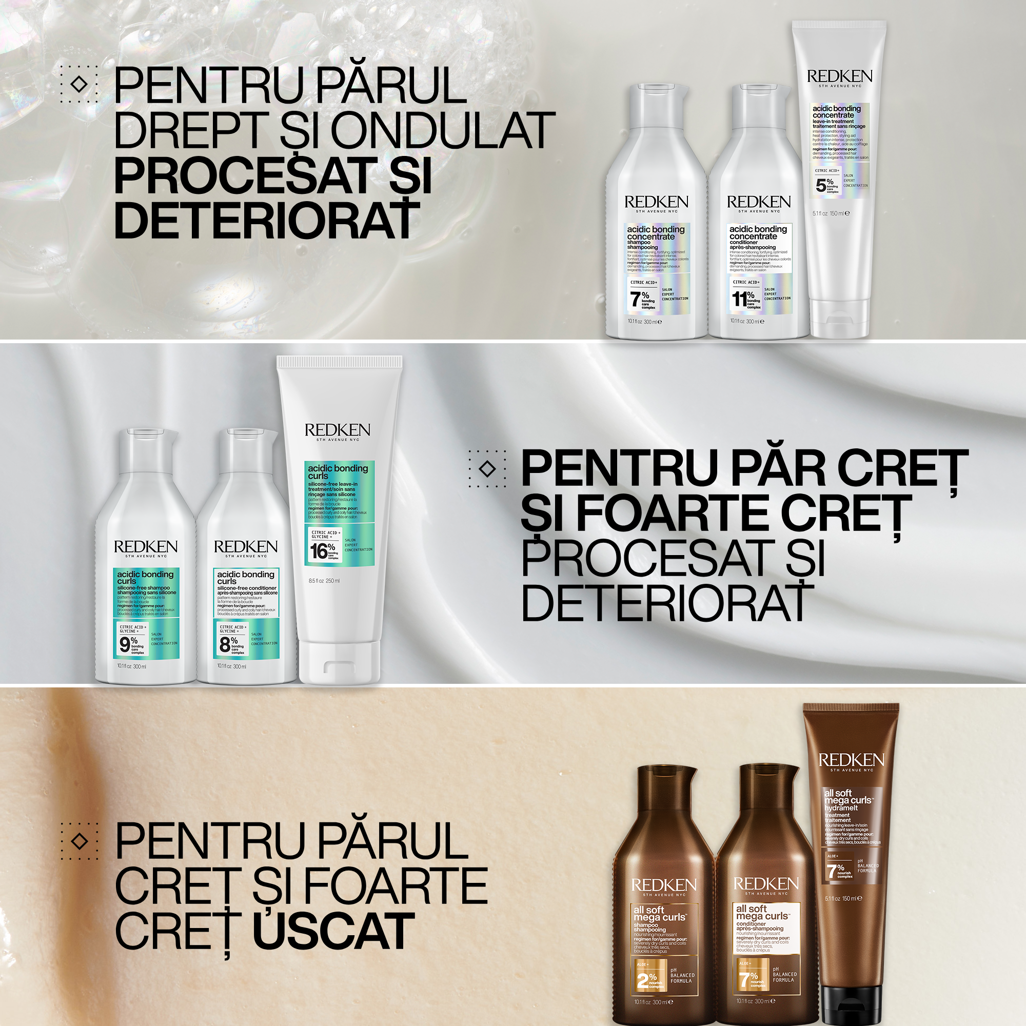 Redken Acidic Bonding Curls 300ml - Sampon Regenerator Pentru Par Cret