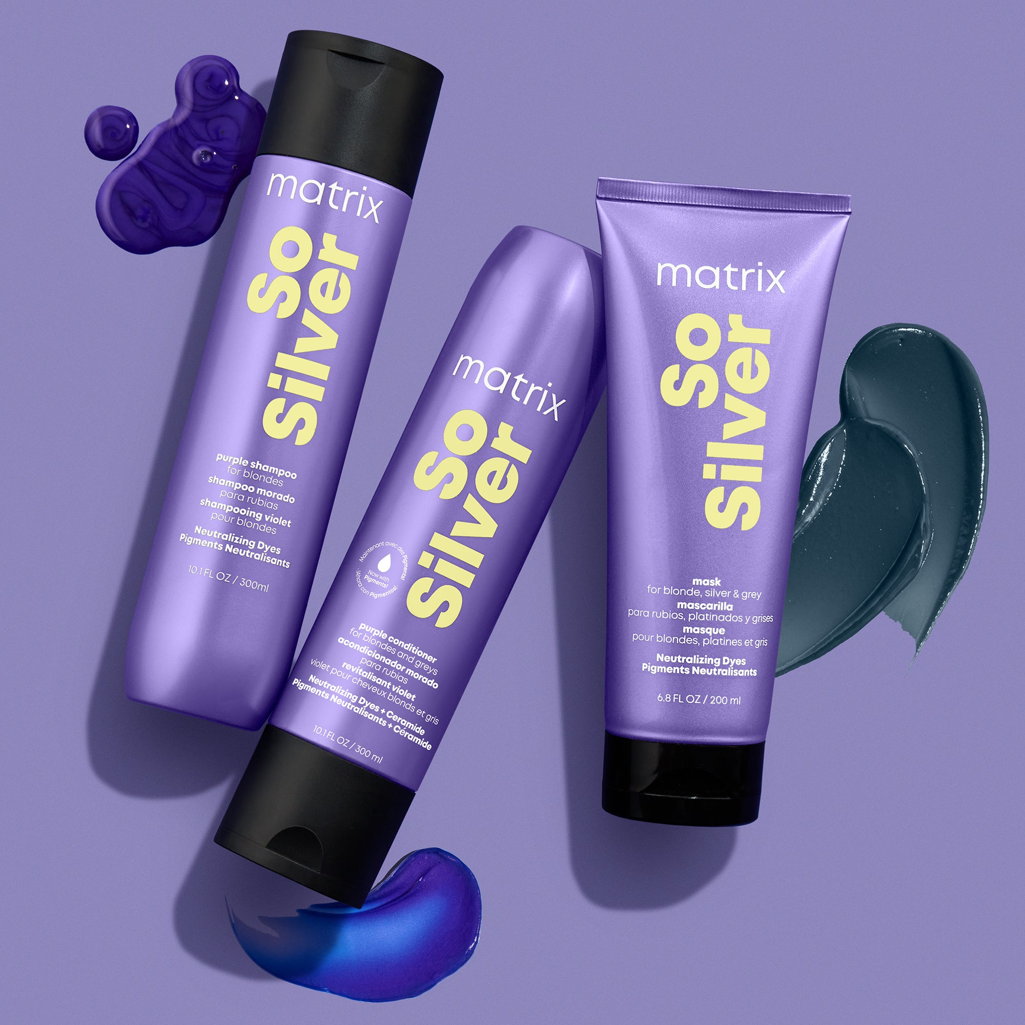 Matrix Total Results So Silver 300ml - Balsam de Par cu Pigment Violet