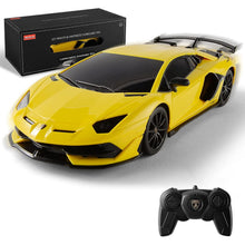 Încarcă imaginea în Galerie, Rastar Masina cu Telecomanda lamborghini Aventador SVJ Galben
