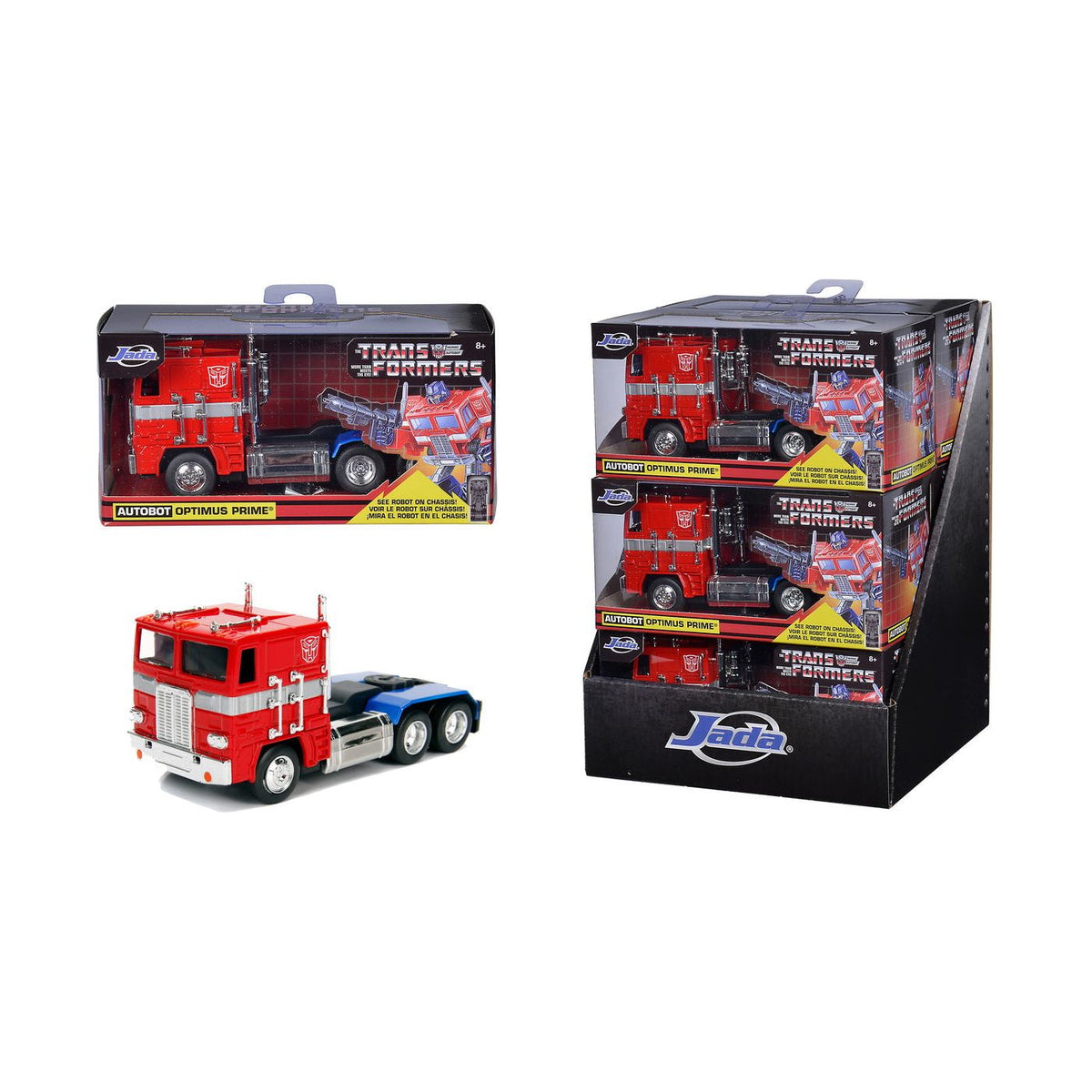 Jada Toys Transformers Masinuta Metalica Transformers G1 Optimus Prime