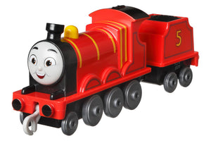 Fisher Price Thomas Locomotiva cu Vagon Push Along James