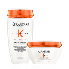 Încarcă imaginea în Galerie, Set Kerastase Nutritive Sampon Bain Satin Riche 250ml si Masca 200ml
