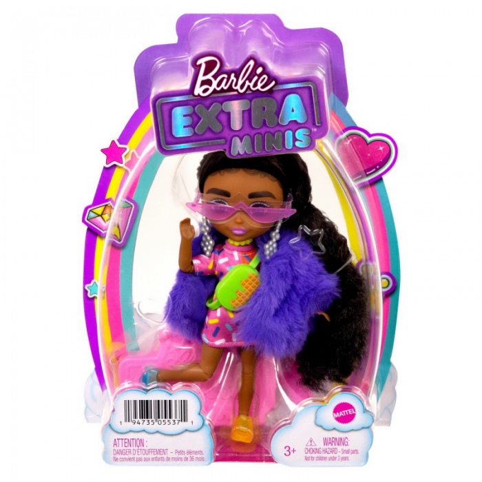 Barbie Papusa Extra Mini Bruneta 20cm