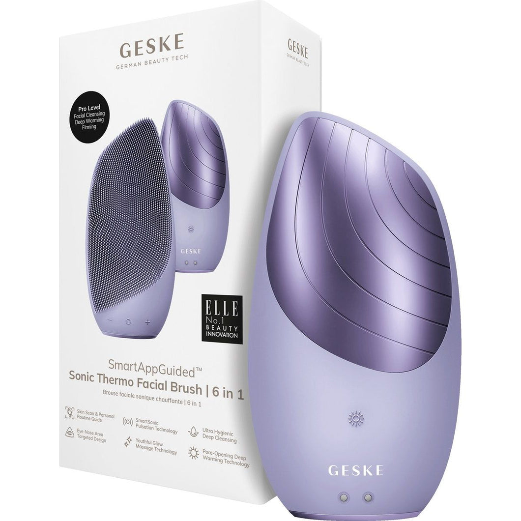 Geske Sonic Thermo Facial Brush 6 in 1 - Perie Faciala Termica Purple