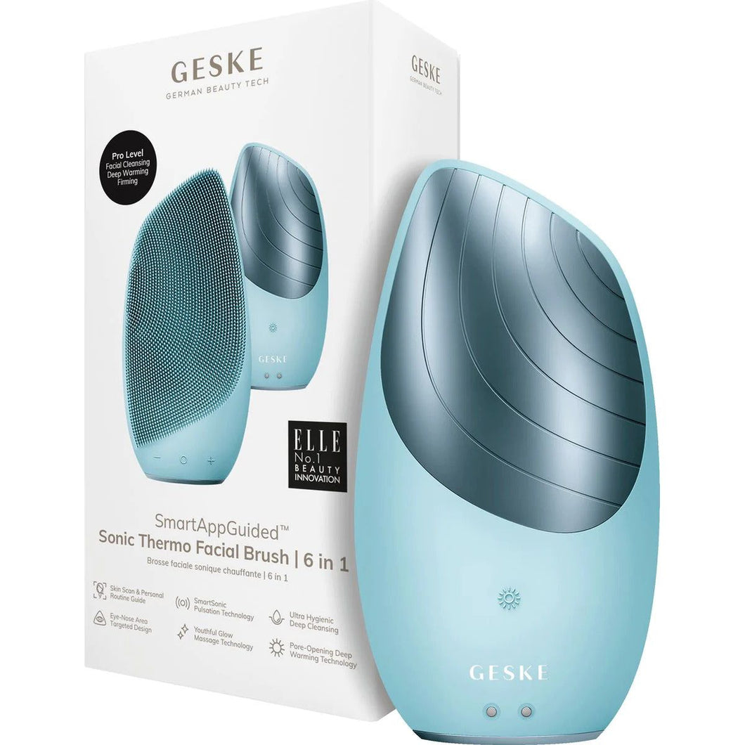 Geske Sonic Thermo Facial Brush 6 in 1 - Perie Faciala Termica Turquoise