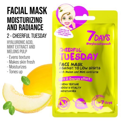 7DAYS Set Cadou Beauty Calendar 8 Masti Faciale Mix