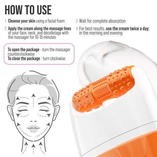 7DAYS Crema de Fata Radiance Vitamin C Massager 40ml - Tratament Iluminator
