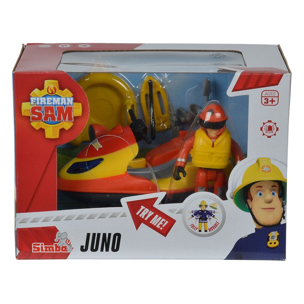 Simba Pompierul Sam Jetsky cu Roti si Figurina