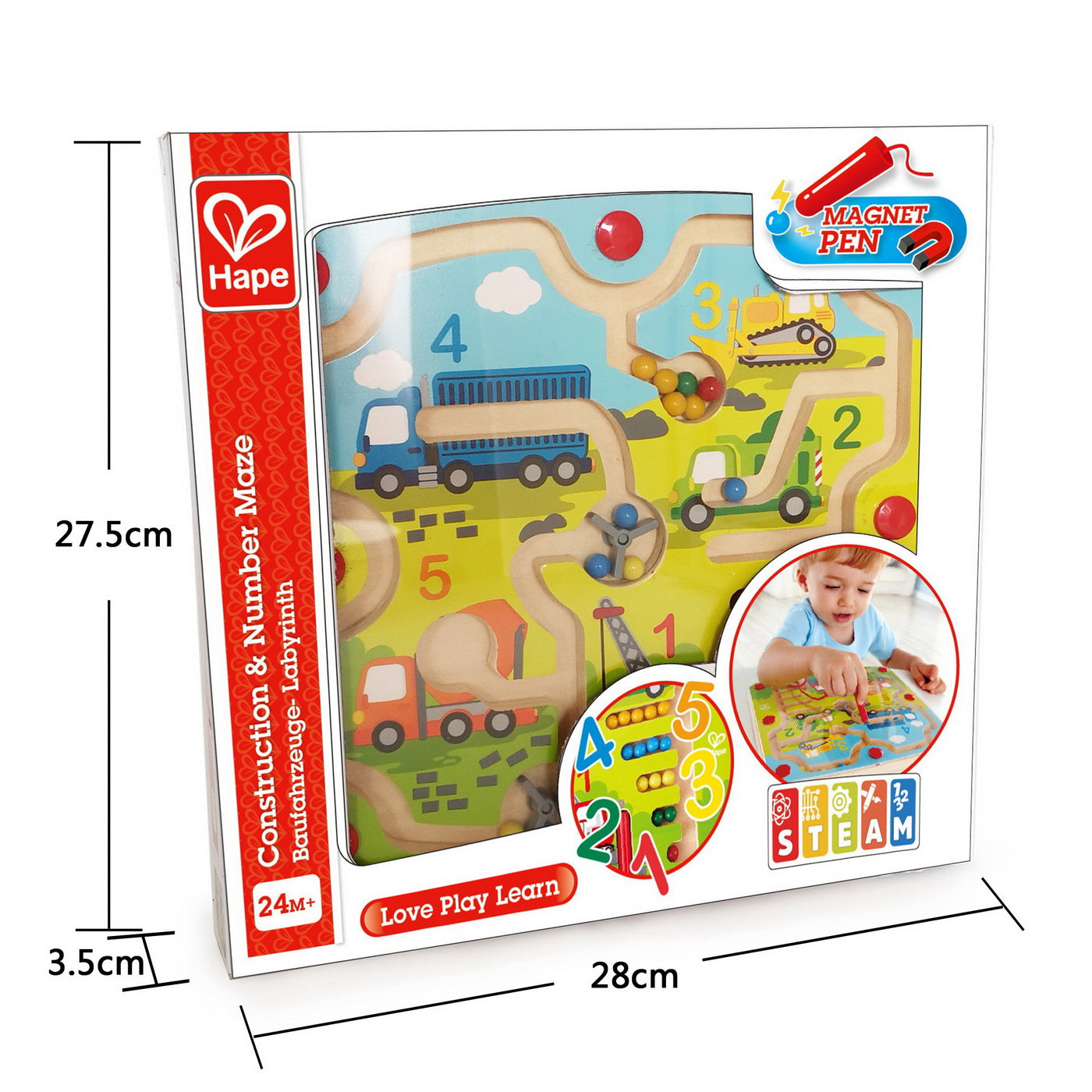 Hape Labirint Magnetic Constructii si Numere