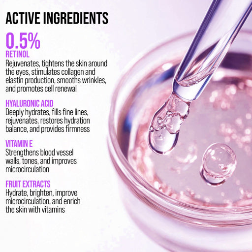 7DAYS Crema pentru Ochi Anti-Age Retinol Massager 18ml - Tratament Intensiv Ochi